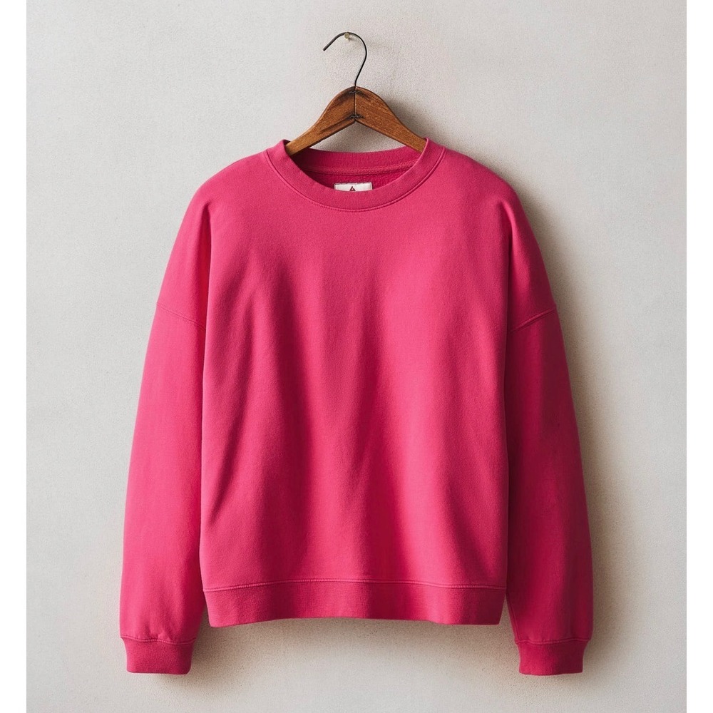 NWOT‎ $98 American Giant Womens Modal Fleece Crew Pullover Sweatshirt XS Pink